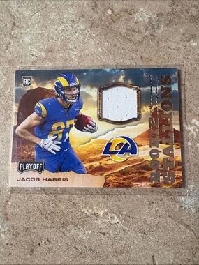Panini LA Rams Blue and Yellow Jacob Harris Rookie Patch Card